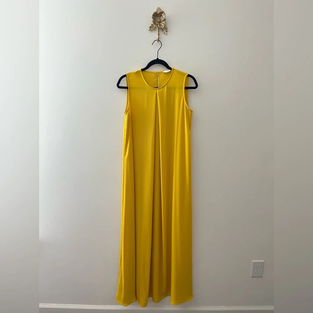 Mango Yellow Sleeveless Maxi Dress - Picture 2 of 9